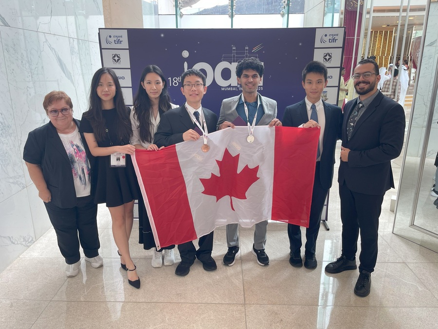 Team Canada at the 2025 International Olympiad on Astronomy and Astrophysics in Mumbai