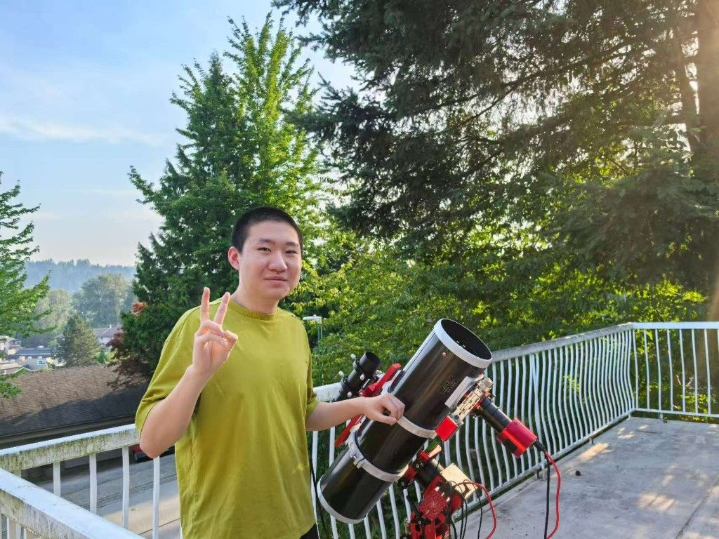 Chen, a senior member of Team Canada for the 2026 International Olympiad on Astronomy and Astrophysics.